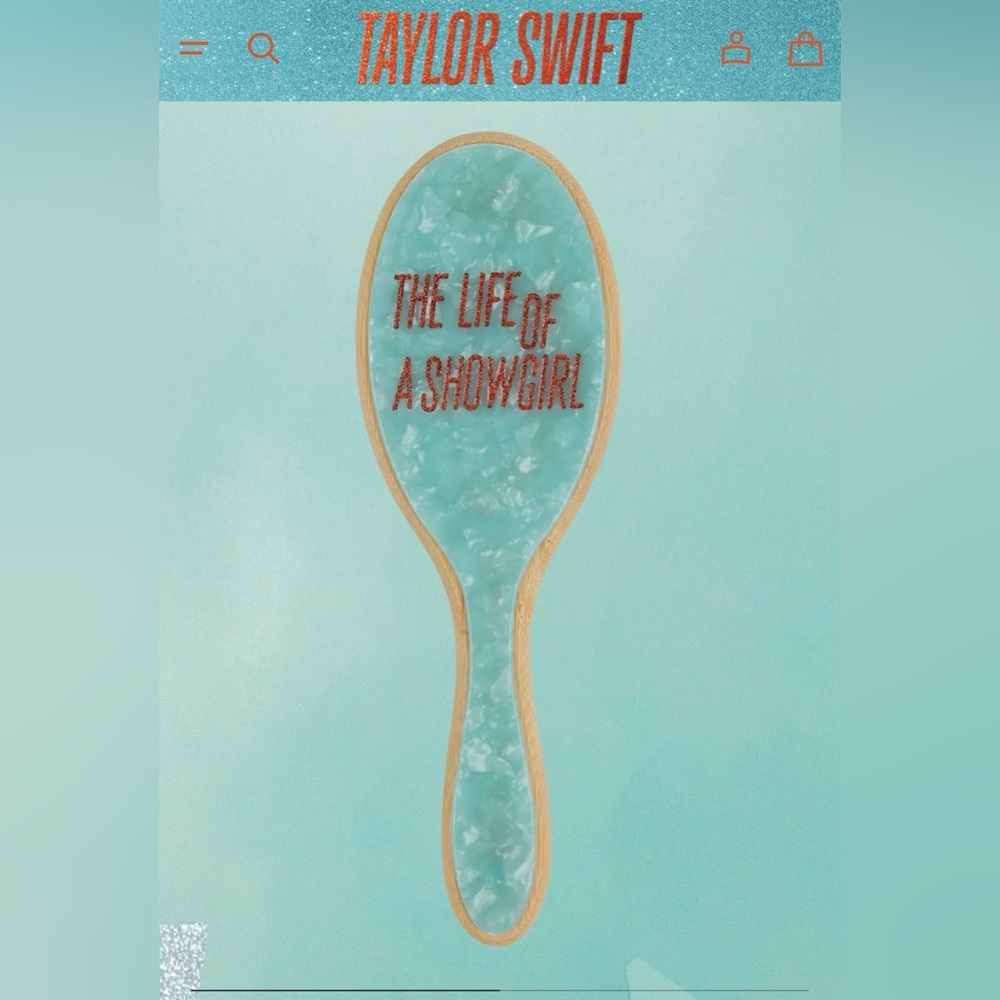 Authentic, Taylor Swift Turquoise and Tan Brush, NWT!